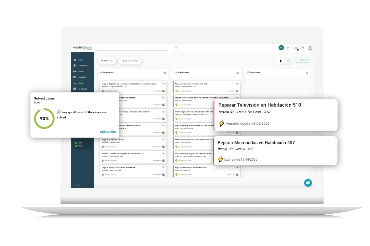 Auto Case Management hotel management system